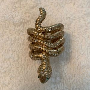 Goldtone Snake Ring